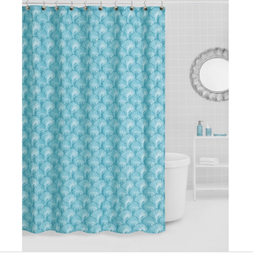 Lavender and Sage Swirl 16-Pc. Bathroom Accessory Sets - Light Blue